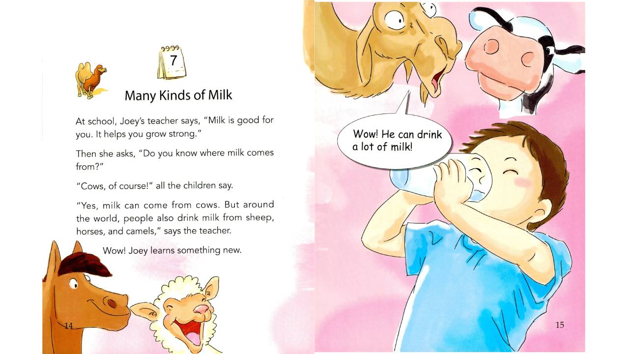 Many kinds of milk