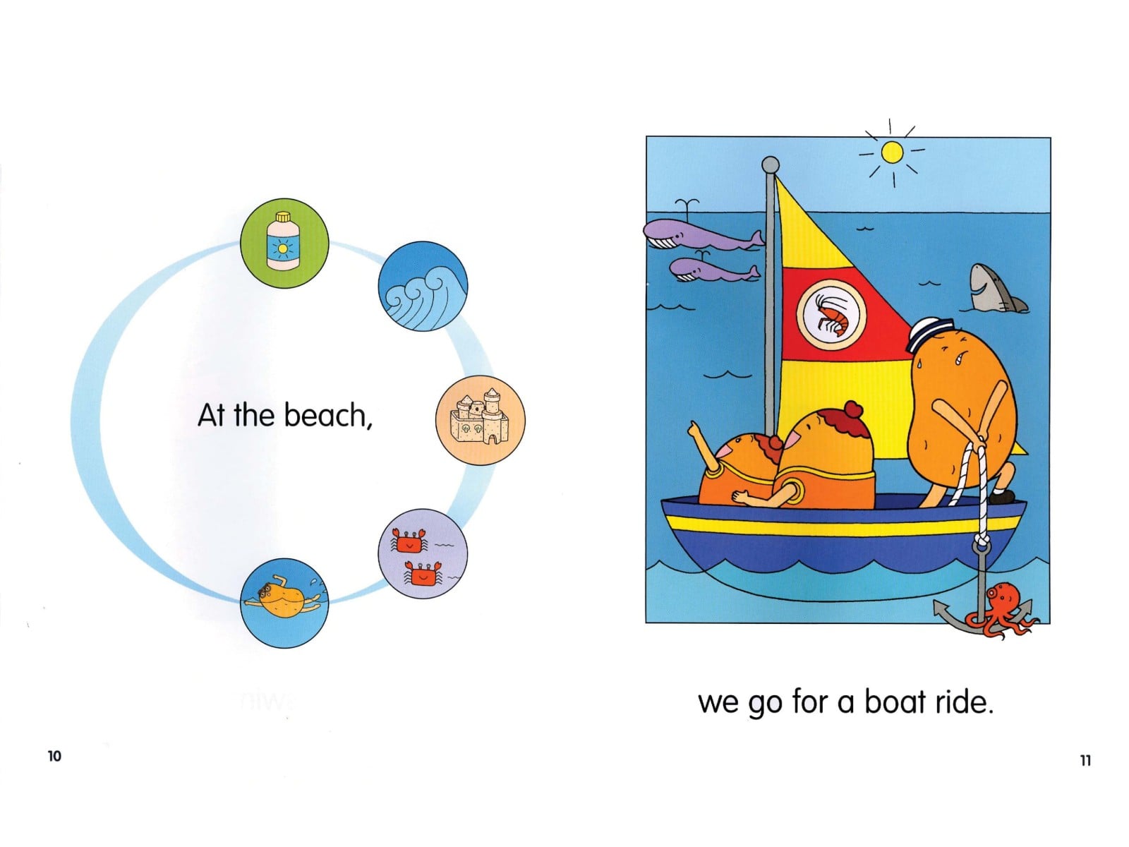 10/12 At the Beach - Interactive Book - Tự học tiếng Anh!