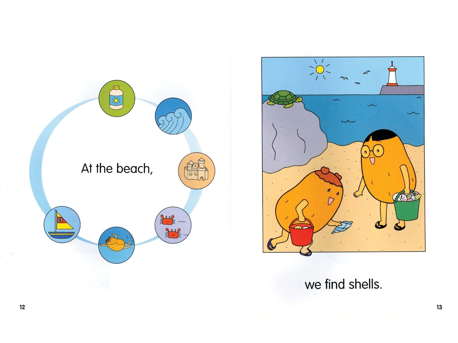 10/12 At the Beach - Interactive Book - Tự học tiếng Anh!