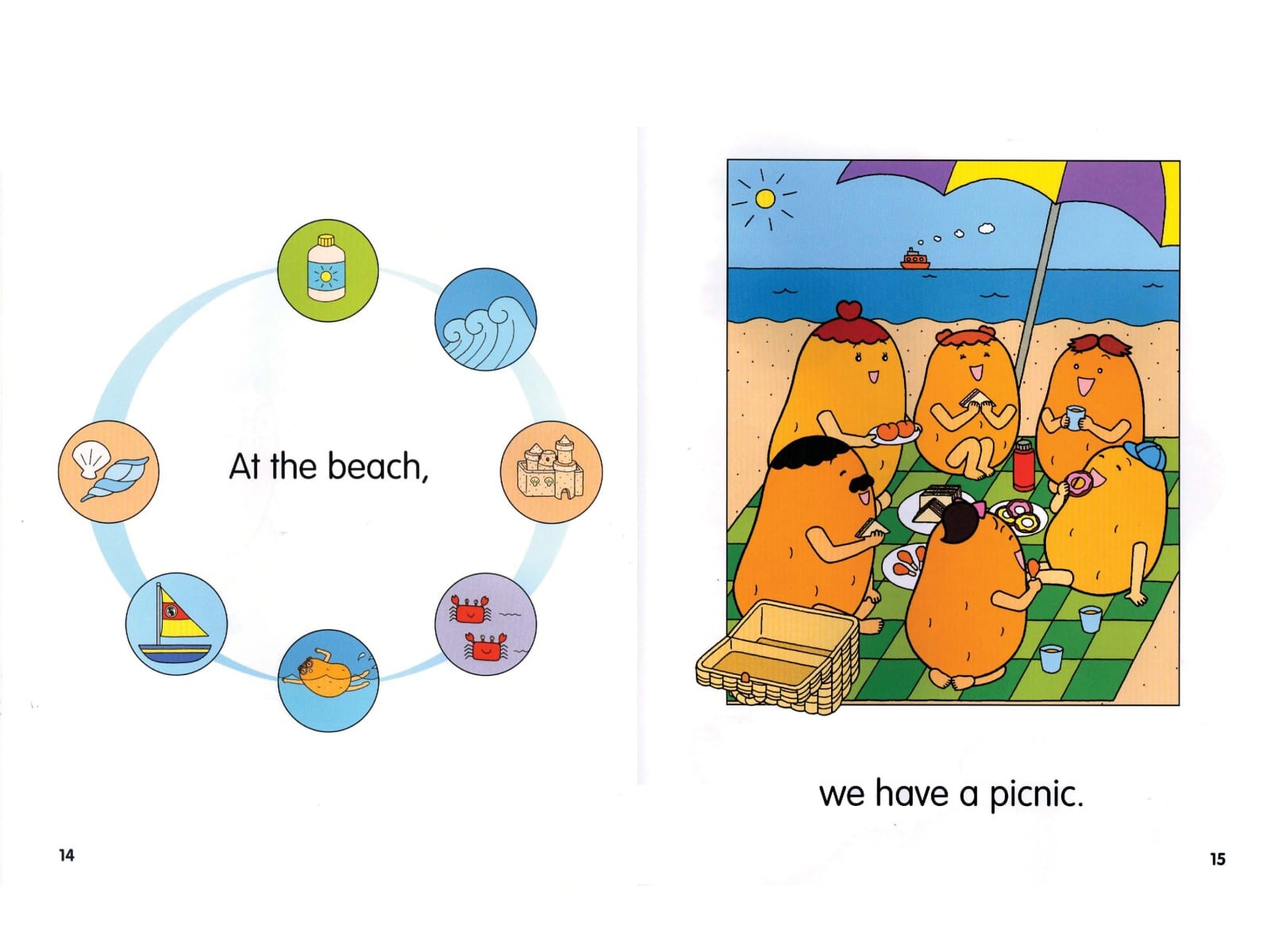 10/12 At the Beach - Interactive Book - Tự học tiếng Anh!